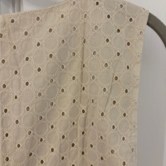 Banana Republic Eyelet Mini Shift Dress linen, cotton, XXL Cream NWT - Picture 6 of 6